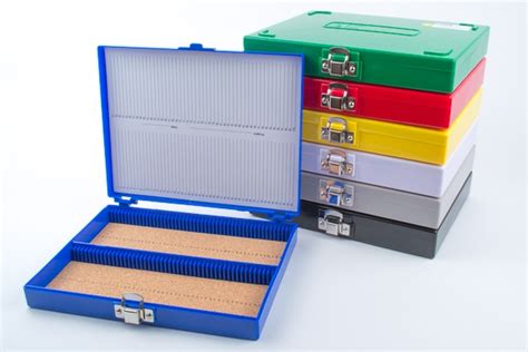 metal slide storage box|slide specimens storage boxes.